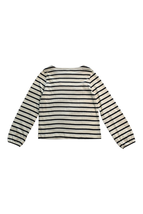 A Navy Long Sleeve Tops from Petit Bateau in size 10Y for girl. (Back View)