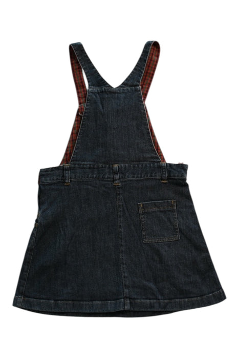 A Blue Overall Dresses from Familiar in size 5T for girl. (Back View)
