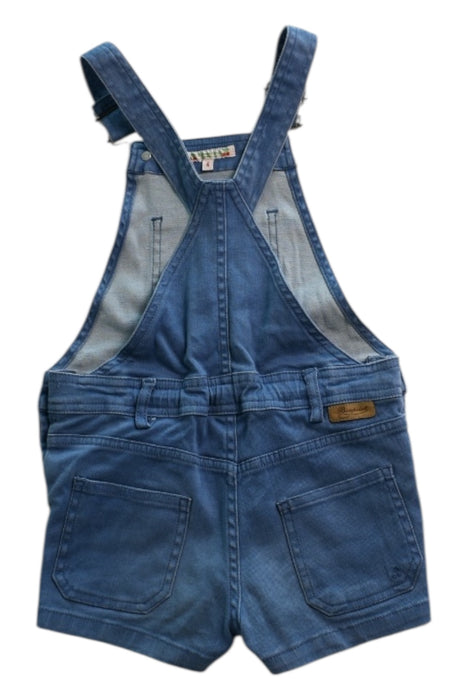 A Blue Overall Shorts from Bonpoint in size 6T for neutral. (Back View)