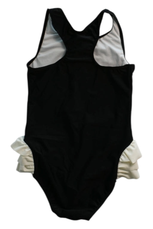 A Black Swimsuits from Seed in size 9Y for girl. (Back View)