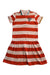 A Red Short Sleeve Dresses from Catimini in size 10Y for girl. (Front View)