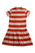 A Red Short Sleeve Dresses from Catimini in size 10Y for girl. (Back View)