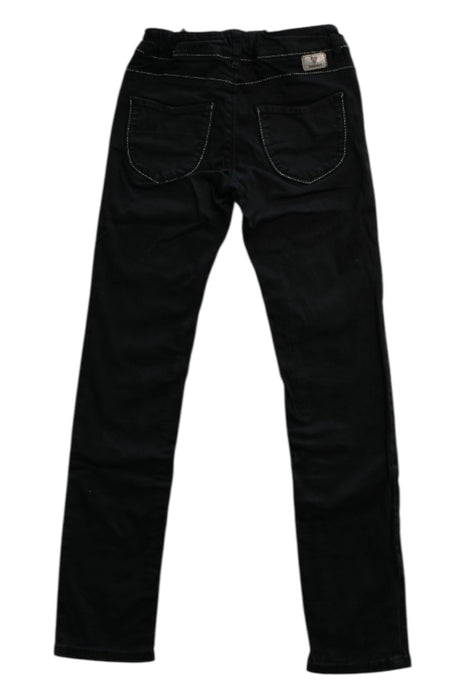 A Black Jeans from Catimini in size 7Y for girl. (Back View)
