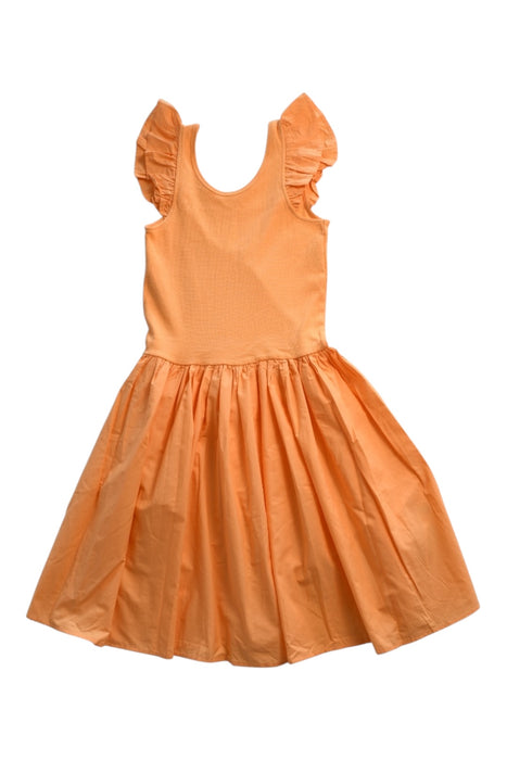 A Orange Sleeveless Dresses from Molo in size 12Y for girl. (Front View)