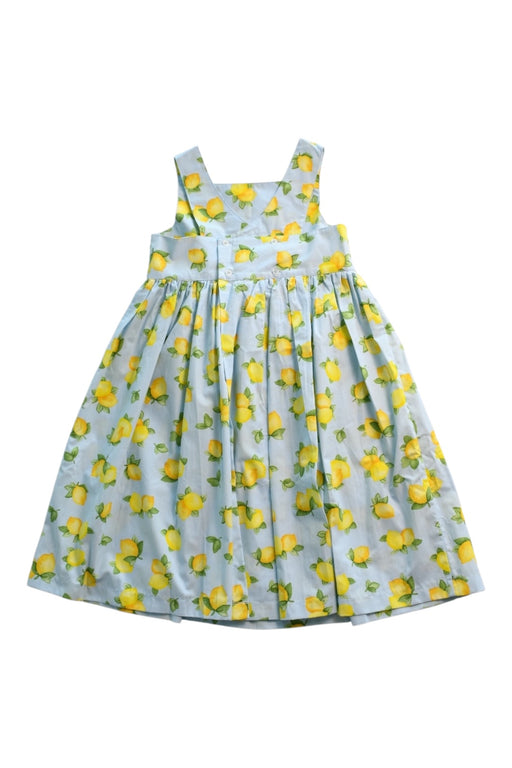 A Yellow Sleeveless Dresses from Confiture in size 11Y for girl. (Back View)