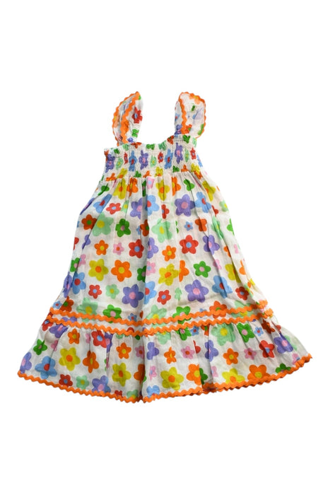A Multicolour Sleeveless Dresses from MC2 Saint Barth in size 10Y for girl. (Back View)