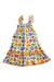 A Multicolour Sleeveless Dresses from MC2 Saint Barth in size 10Y for girl. (Back View)