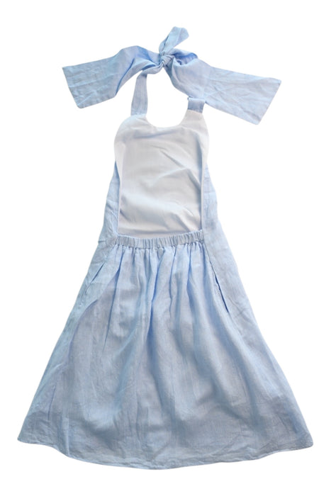 A Blue Sleeveless Dresses from Baliene in size 10Y for girl. (Back View)