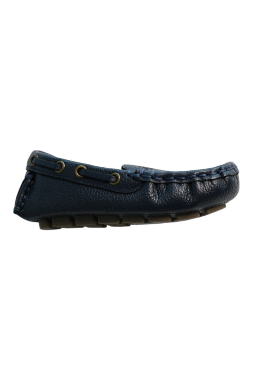 A Navy Loafers & Moccasins from Janie & Jack in size 12-18M for boy. (Back View)