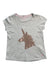 A Grey Short Sleeve Tops from Joules in size 8Y for girl. (Front View)