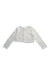 A White Cardigans from Jacadi in size 6T for girl. (Back View)