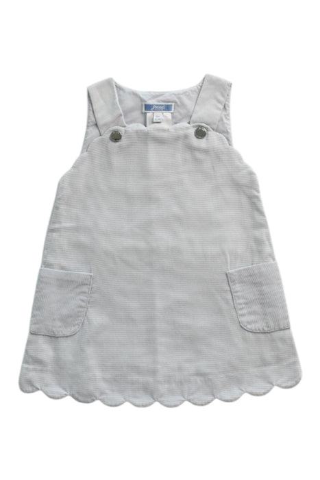 A Grey Sleeveless Dresses from Jacadi in size 3-6M for girl. (Front View)