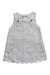 A Grey Sleeveless Dresses from Jacadi in size 3-6M for girl. (Front View)