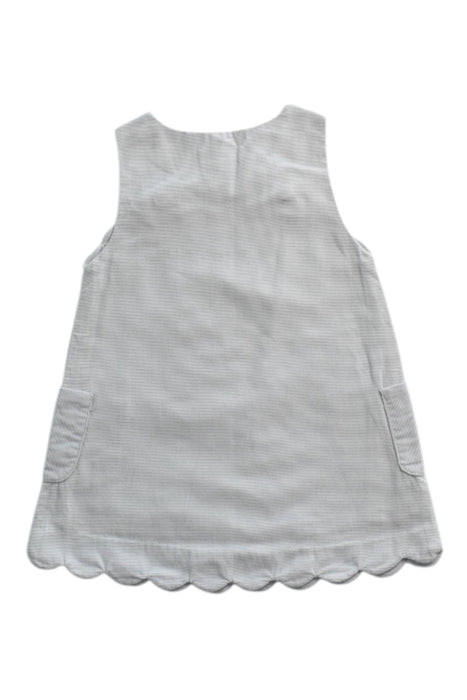 A Grey Sleeveless Dresses from Jacadi in size 3-6M for girl. (Back View)