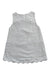 A Grey Sleeveless Dresses from Jacadi in size 3-6M for girl. (Back View)