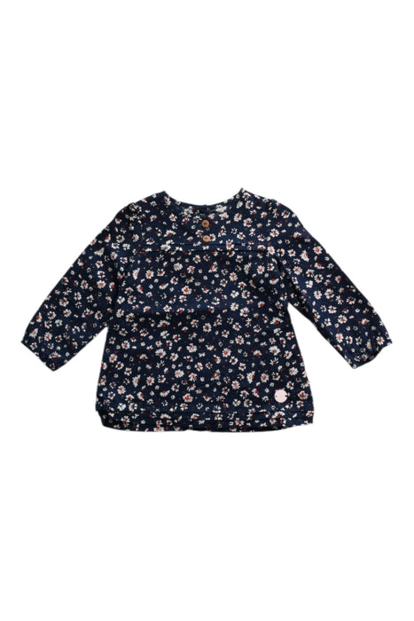 A Navy Long Sleeve Tops from Sergent Major in size 6-12M for girl. (Front View)