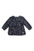 A Navy Long Sleeve Tops from Sergent Major in size 6-12M for girl. (Front View)