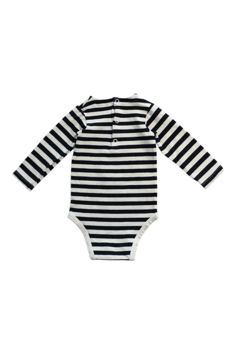 A Navy Long Sleeve Bodysuits from Jacadi in size 3-6M for neutral. (Back View)