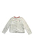 A White Cardigans from Cyrillus in size 4T for girl. (Front View)