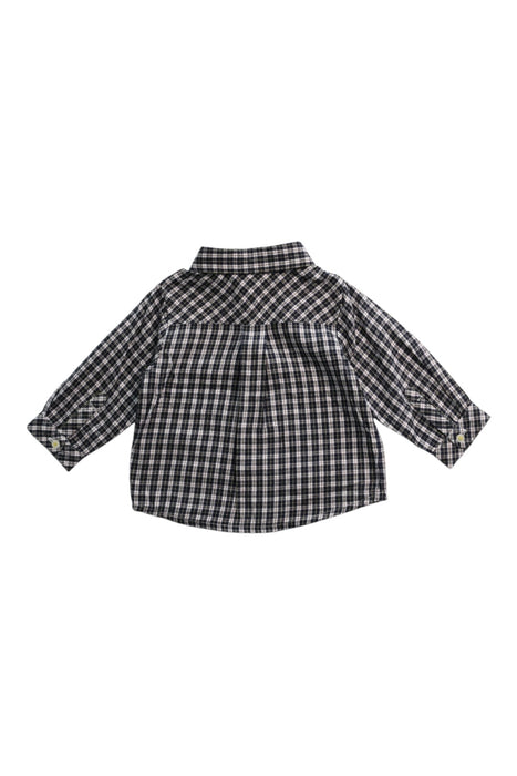 A Black Long Sleeve Shirts from Jacadi in size 3-6M for boy. (Back View)