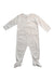 A White Onesies from Petit Bateau in size 12-18M for girl. (Front View)