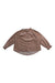 A Brown Long Sleeve Tops from Bonton in size 4T for girl. (Front View)