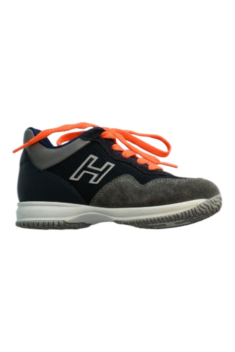 A Blue Sneakers from Hogan in size 3T for boy. (Back View)