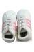 A White Sneakers from Adidas in size 3-6M for girl. (Front View)