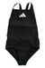 A Black Swimsuits from Adidas in size 8Y for girl. (Front View)