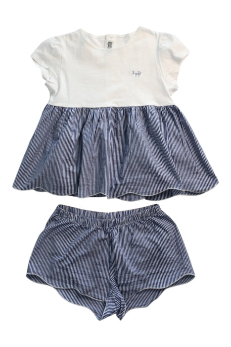 A White Shorts Sets from Il Gufo in size 8Y for girl. (Front View)