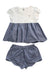 A White Shorts Sets from Il Gufo in size 8Y for girl. (Front View)