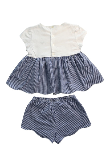 A White Shorts Sets from Il Gufo in size 8Y for girl. (Back View)