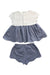 A White Shorts Sets from Il Gufo in size 8Y for girl. (Back View)
