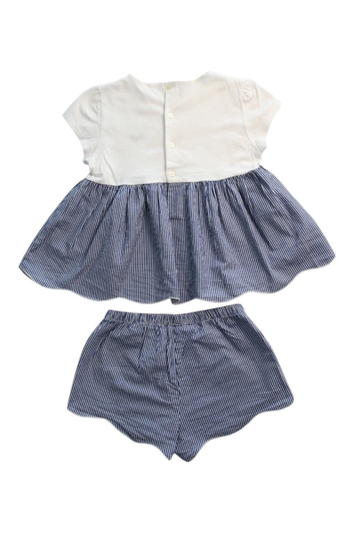 A White Shorts Sets from Il Gufo in size 8Y for girl. (Back View)