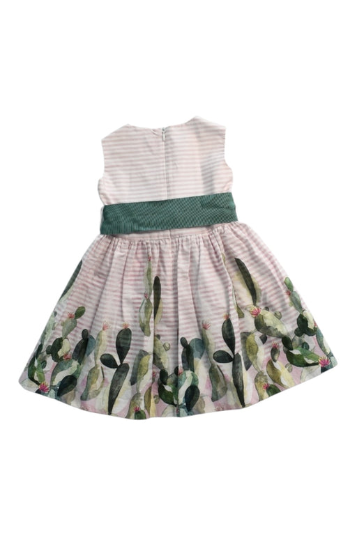 A Multicolour Sleeveless Dresses from Il Gufo in size 2T for girl. (Back View)