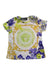A Multicolour Short Sleeve T Shirts from Young Versace in size 3T for girl. (Front View)