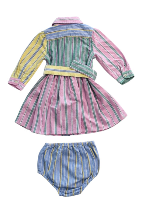 A Multicolour Dress Sets from Ralph Lauren in size 3-6M for girl. (Back View)