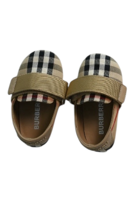 A Multicolour Slip Ons from Burberry in size 12-18M for neutral. (Front View)