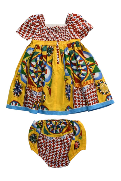A Multicolour Skirt Sets from Dolce & Gabbana in size 6-12M for girl. (Back View)