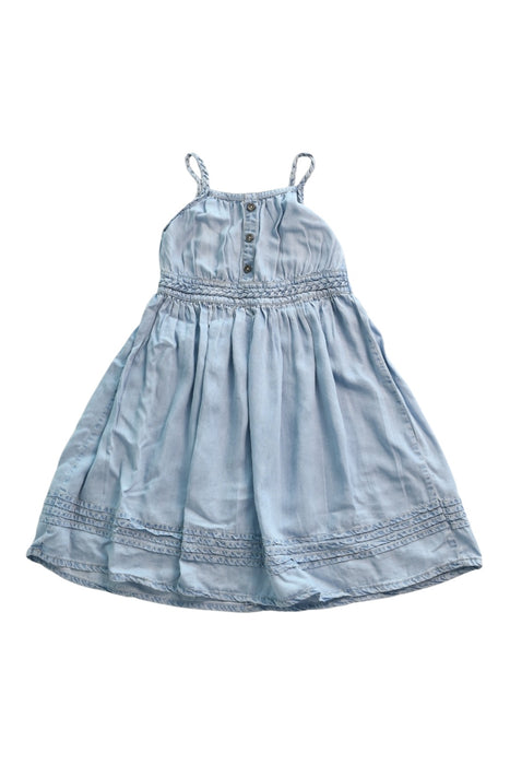 A Blue Sleeveless Dresses from Mayoral in size 7Y for girl. (Front View)