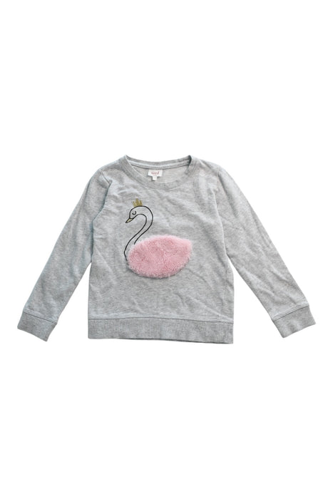 A Grey Crewneck Sweatshirts from Seed in size 7Y for girl. (Front View)