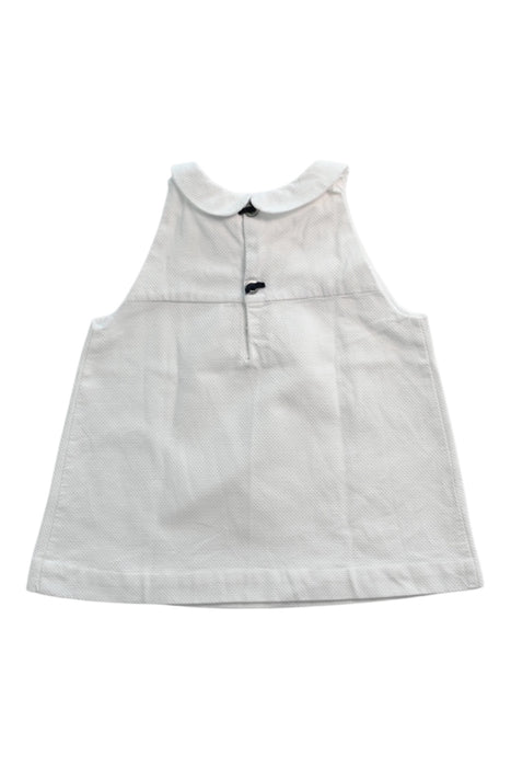 A White Sleeveless Tops from Jacadi in size 8Y for girl. (Back View)