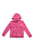 A Pink Zippered Sweatshirts from Ralph Lauren in size 6T for girl. (Front View)