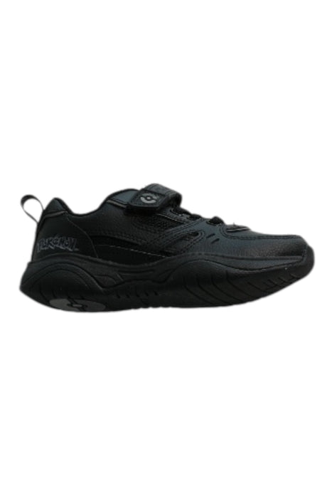 A Black Sneakers from Clarks in size 5T for boy. (Back View)