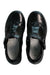 A Black Dress Shoes from Clarks in size 5T for girl. (Front View)