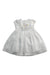 A White Short Sleeve Dresses from Il Gufo in size 12-18M for girl. (Front View)