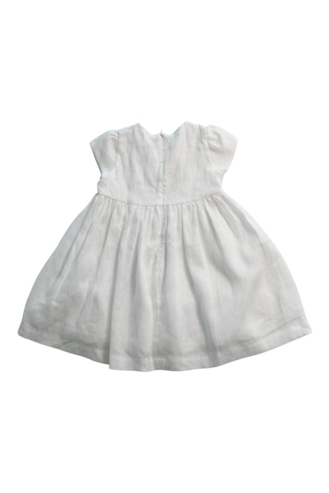 A White Short Sleeve Dresses from Il Gufo in size 12-18M for girl. (Back View)