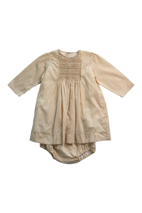 A Beige Dress Sets from Caramel in size 2T for girl. (Front View)