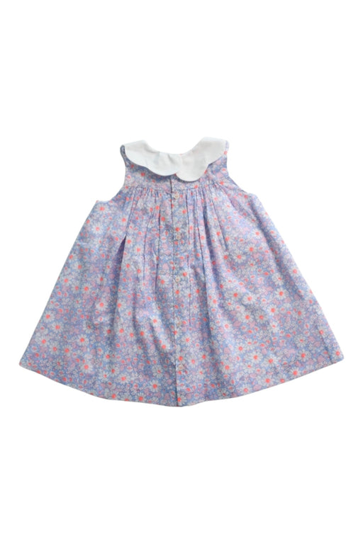 A Multicolour Sleeveless Dresses from Jacadi in size 12-18M for girl. (Back View)