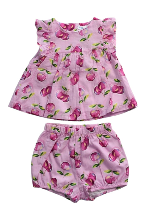 A Pink Shorts Sets from Mayoral in size 6-12M for girl. (Front View)